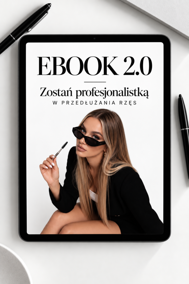 Okładka e-booka Zostań profesjonalistką w przedłużaniu rzęs 2.0 Kamili Radzioch