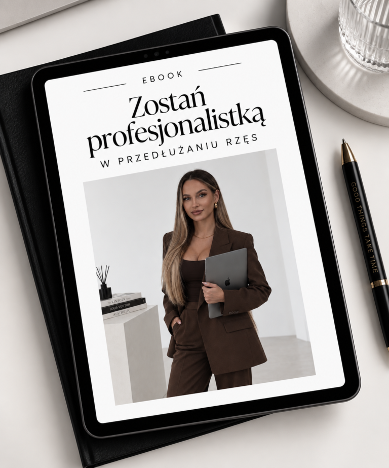 Okładka e-booka Zostań profesjonalistką w przedłużaniu rzęs Kamili Radzioch